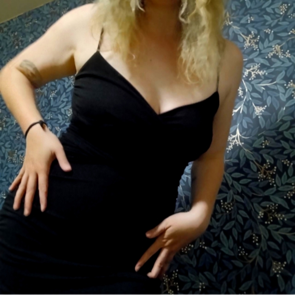 Foxblood Gia Midi Bodycon Black Dress